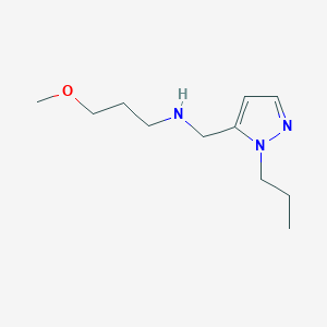 molecular formula C11H21N3O B11732554 (3-methoxypropyl)[(1-propyl-1H-pyrazol-5-yl)methyl]amine 