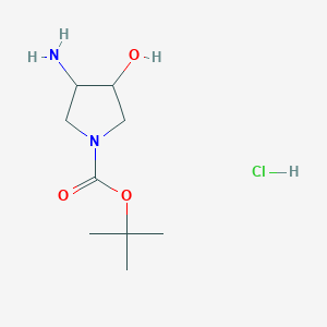 Tert-butyl 3-amino-4-hydroxypyrrolidine-1-carboxylate hydrochloride