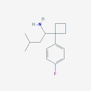 1-[1-(4-Fluorophenyl)cyclobutyl]-3-methyl-1-butylamine