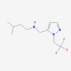 (3-methylbutyl)({[1-(2,2,2-trifluoroethyl)-1H-pyrazol-5-yl]methyl})amine