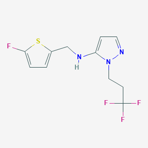 N-[(5-fluorothiophen-2-yl)methyl]-1-(3,3,3-trifluoropropyl)-1H-pyrazol-5-amine