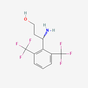 (3S)-3-amino-3-[2,6-bis(trifluoromethyl)phenyl]propan-1-ol