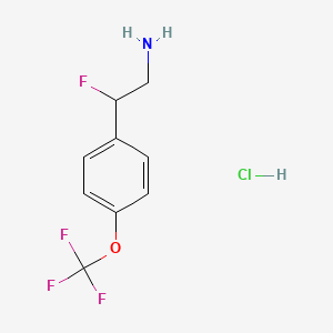 2-Fluoro-2-[4-(trifluoromethoxy)phenyl]ethan-1-amine hydrochloride