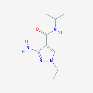 3-amino-1-ethyl-N-(propan-2-yl)-1H-pyrazole-4-carboxamide