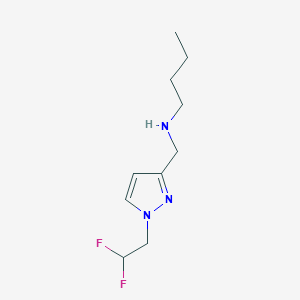 butyl({[1-(2,2-difluoroethyl)-1H-pyrazol-3-yl]methyl})amine