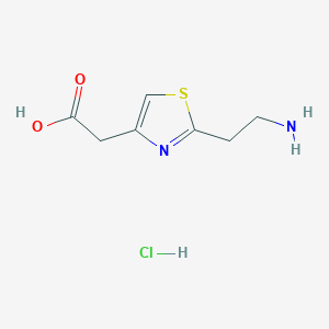 2-[2-(2-Aminoethyl)-1,3-thiazol-4-yl]acetic acid hydrochloride