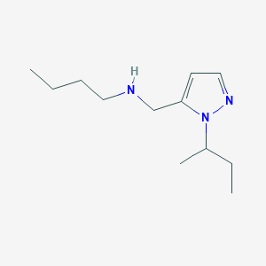 molecular formula C12H23N3 B11732794 {[1-(butan-2-yl)-1H-pyrazol-5-yl]methyl}(butyl)amine 