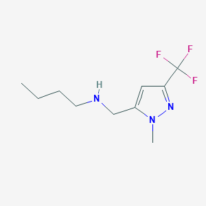 butyl({[1-methyl-3-(trifluoromethyl)-1H-pyrazol-5-yl]methyl})amine