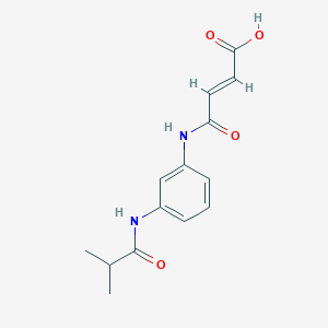 molecular formula C14H16N2O4 B11732810 (E)-4-[3-(Isobutyrylamino)anilino]-4-oxo-2-butenoic acid 