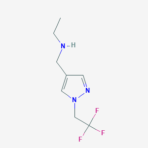 ethyl({[1-(2,2,2-trifluoroethyl)-1H-pyrazol-4-yl]methyl})amine