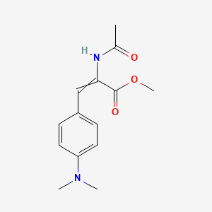 molecular formula C14H18N2O3 B11732900 Methyl 3-[4-(dimethylamino)phenyl]-2-acetamidoprop-2-enoate 