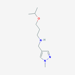 [(1-methyl-1H-pyrazol-4-yl)methyl][3-(propan-2-yloxy)propyl]amine