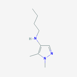 molecular formula C9H17N3 B11732946 N-butyl-1,5-dimethyl-1H-pyrazol-4-amine 