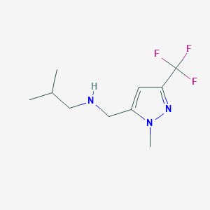 {[1-methyl-3-(trifluoromethyl)-1H-pyrazol-5-yl]methyl}(2-methylpropyl)amine