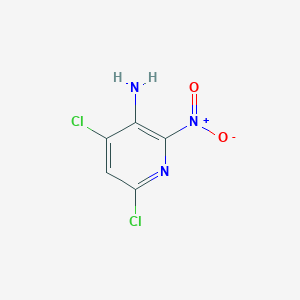 molecular formula C5H3Cl2N3O2 B11732995 4,6-Dichloro-2-nitropyridin-3-amine 