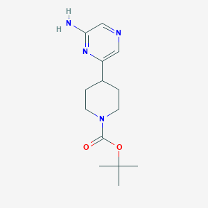 tert-Butyl 4-(6-aminopyrazin-2-yl)piperidine-1-carboxylate