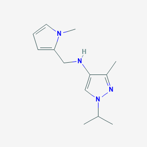 3-methyl-N-[(1-methyl-1H-pyrrol-2-yl)methyl]-1-(propan-2-yl)-1H-pyrazol-4-amine