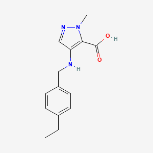 4-[(4-Ethylbenzyl)amino]-1-methyl-1H-pyrazole-5-carboxylic acid