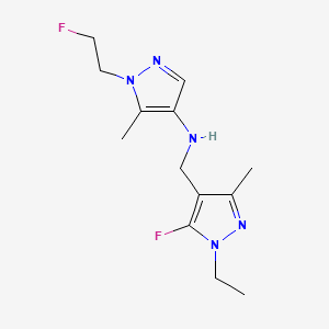 N-[(1-ethyl-5-fluoro-3-methyl-1H-pyrazol-4-yl)methyl]-1-(2-fluoroethyl)-5-methyl-1H-pyrazol-4-amine