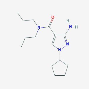 3-Amino-1-cyclopentyl-N,N-dipropyl-1H-pyrazole-4-carboxamide