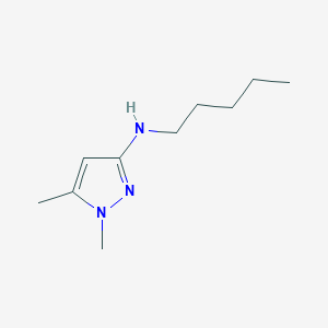 molecular formula C10H19N3 B11733125 1,5-dimethyl-N-pentyl-1H-pyrazol-3-amine 