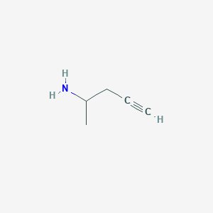 molecular formula C5H9N B11733178 Pent-4-yn-2-amine 