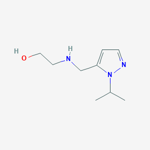 2-({[1-(propan-2-yl)-1H-pyrazol-5-yl]methyl}amino)ethan-1-ol