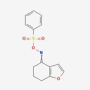 (4,5,6,7-Tetrahydro-1-benzofuran-4-ylidene)amino benzenesulfonate