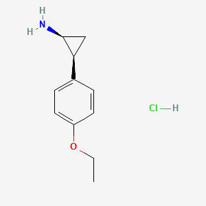 (1S,2S)-2-(4-ethoxyphenyl)cyclopropan-1-amine hydrochloride