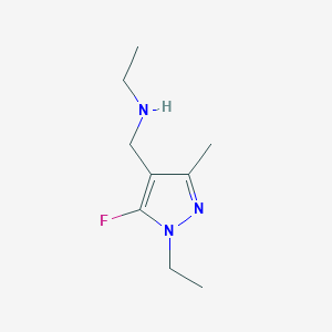 ethyl[(1-ethyl-5-fluoro-3-methyl-1H-pyrazol-4-yl)methyl]amine