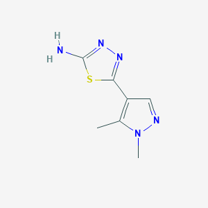 5-(1,5-Dimethyl-1h-pyrazol-4-yl)-1,3,4-thiadiazol-2-amine