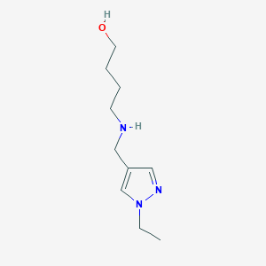 4-{[(1-ethyl-1H-pyrazol-4-yl)methyl]amino}butan-1-ol