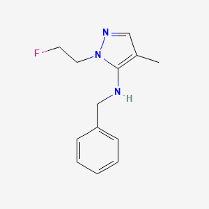 N-benzyl-1-(2-fluoroethyl)-4-methyl-1H-pyrazol-5-amine