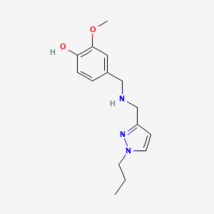 2-methoxy-4-({[(1-propyl-1H-pyrazol-3-yl)methyl]amino}methyl)phenol