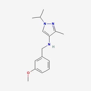 N-[(3-methoxyphenyl)methyl]-3-methyl-1-(propan-2-yl)-1H-pyrazol-4-amine