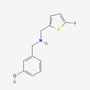 3-({[(5-Fluorothiophen-2-yl)methyl]amino}methyl)phenol