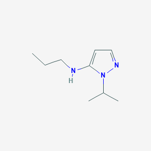 molecular formula C9H17N3 B11733313 1-(propan-2-yl)-N-propyl-1H-pyrazol-5-amine 