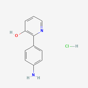 molecular formula C11H11ClN2O B11733332 2-(4-aminophenyl)pyridin-3-ol Hydrochloride CAS No. 5792-65-4