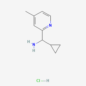 1-Cyclopropyl-1-(4-methylpyridin-2-yl)methanamine hydrochloride