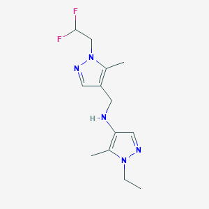 N-{[1-(2,2-difluoroethyl)-5-methyl-1H-pyrazol-4-yl]methyl}-1-ethyl-5-methyl-1H-pyrazol-4-amine