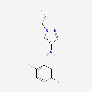 N-[(2,5-difluorophenyl)methyl]-1-propyl-1H-pyrazol-4-amine