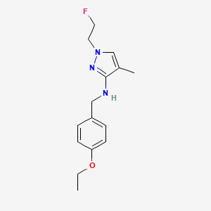 N-[(4-ethoxyphenyl)methyl]-1-(2-fluoroethyl)-4-methyl-1H-pyrazol-3-amine