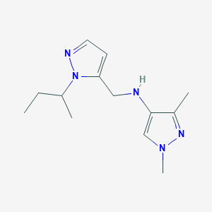 N-{[1-(butan-2-yl)-1H-pyrazol-5-yl]methyl}-1,3-dimethyl-1H-pyrazol-4-amine