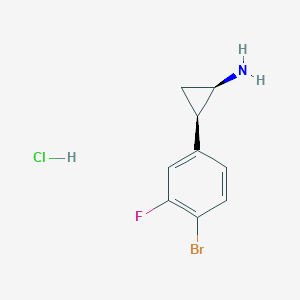 (1R,2R)-2-(4-bromo-3-fluorophenyl)cyclopropan-1-amine hydrochloride