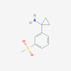 1-[3-(Methylsulfonyl)phenyl]cyclopropylamine