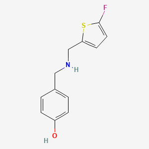 4-({[(5-Fluorothiophen-2-yl)methyl]amino}methyl)phenol