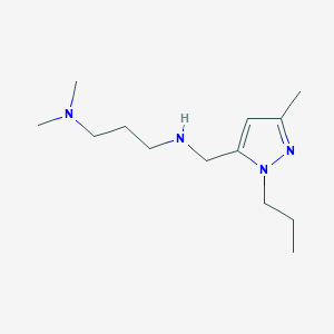 [3-(dimethylamino)propyl][(3-methyl-1-propyl-1H-pyrazol-5-yl)methyl]amine