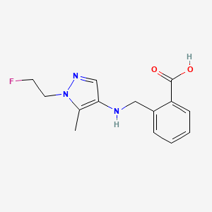 2-({[1-(2-fluoroethyl)-5-methyl-1H-pyrazol-4-yl]amino}methyl)benzoic acid