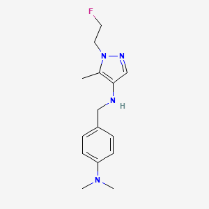 N-{[4-(dimethylamino)phenyl]methyl}-1-(2-fluoroethyl)-5-methyl-1H-pyrazol-4-amine