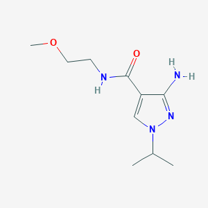 3-amino-N-(2-methoxyethyl)-1-(propan-2-yl)-1H-pyrazole-4-carboxamide